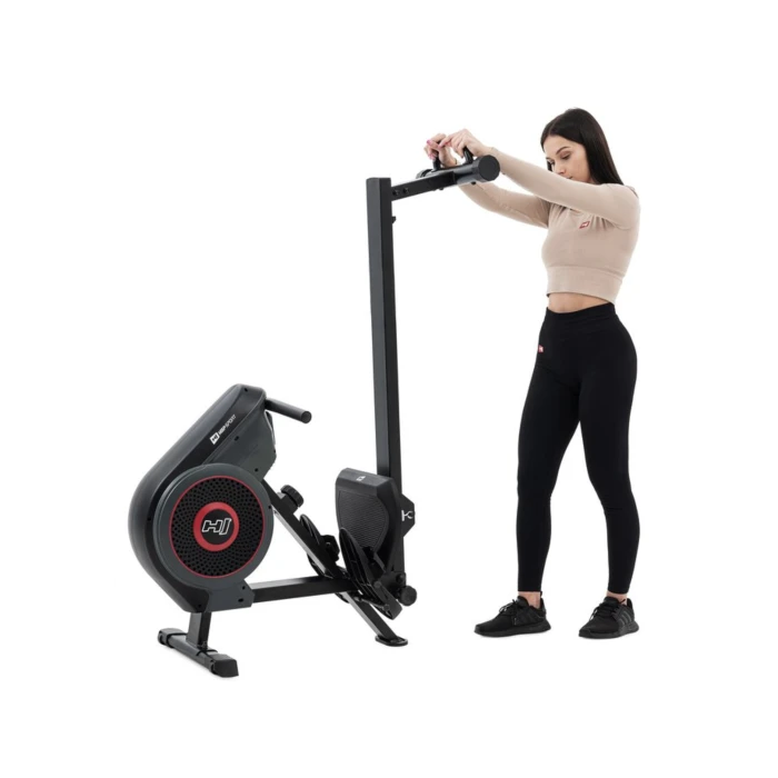 Гребной воздушный тренажер Hop-Sport HS-065AR Talon серый