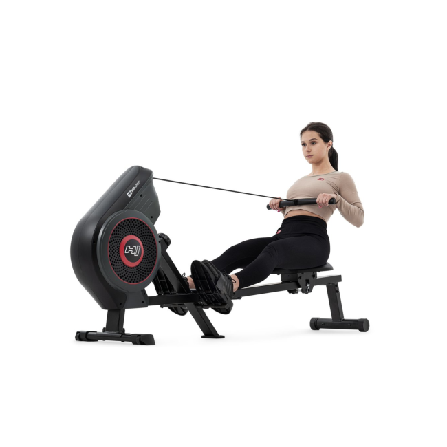 Гребний тренажер повітряний Hop-Sport HS-065AR Talon сірий