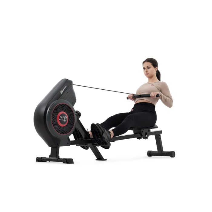 Гребной воздушный тренажер Hop-Sport HS-065AR Talon серый