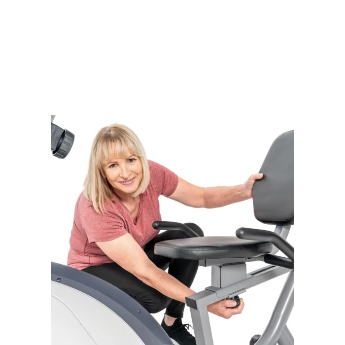 Горизонтальный велотренажер Hop-Sport HS-035L Solo серебристый