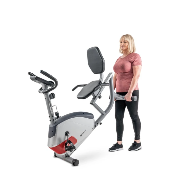 Горизонтальный велотренажер Hop-Sport HS-035L Solo серебристый