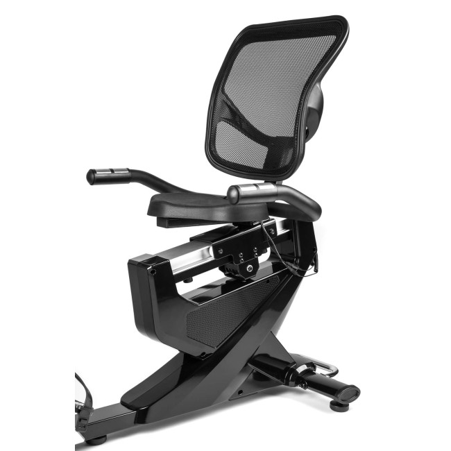Горизонтальный велотренажер Hop-Sport HS-070L Helix синий iConsole+