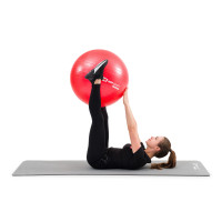 Фітбол Hop-Sport 45см червоний + насос 2020