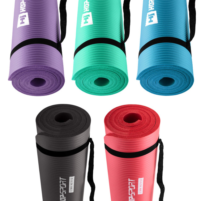 Мат для фитнеса и йоги Hop-Sport HS-N010GM 1см фиолетовый