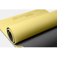 Коврик для фитнеса TPE 0,6см HS-T006GM желто-серый