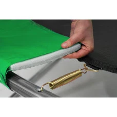 Батут Hop-Sport 10ft (305см) черно-зеленый с внутренней сеткой (4 ноги)