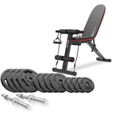 Набор STRONG 40кг со скамейкой HS-1030