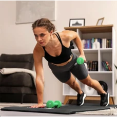 Гантели для фитнеса неопреновые круглые Hop-Sport HS-V020DR 2x2кг зеленый