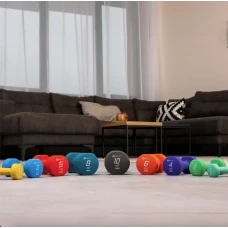 Гантели для фитнеса неопреновые круглые Hop-Sport HS-V020DR 2x2кг зеленый