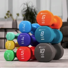 Гантели для фитнеса неопреновые круглые Hop-Sport HS-V020DR 2x2кг зеленый