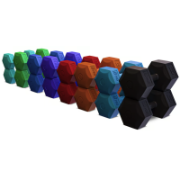 Гантелі для фітнесу композитні Hop-Sport HS-C010DS 2х1кг бірюзовий