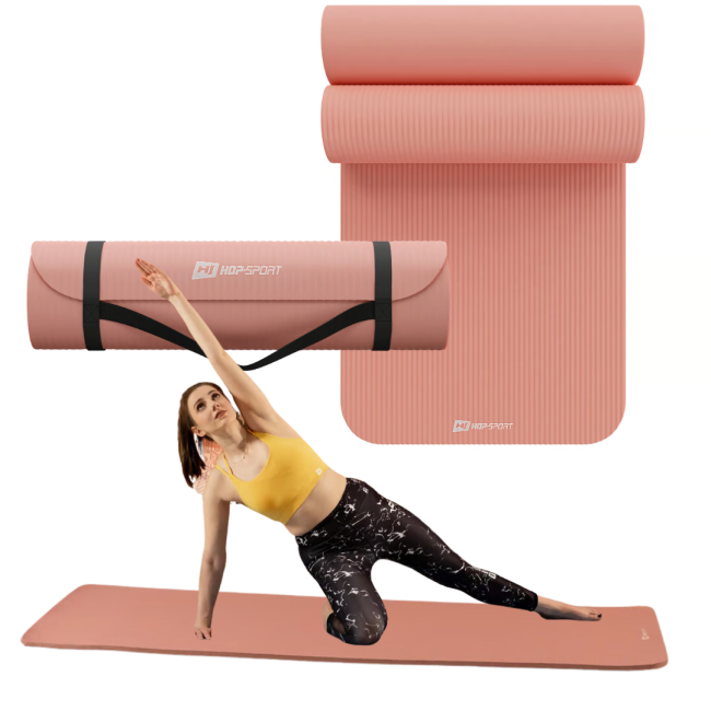 Коврик для йоги Hop-Sport HS-NB010GM NBR 1см персиковый