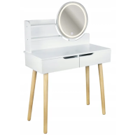 Туалетний столик Jumi Scandi LED підсвітка, з шухлядами, білий