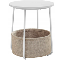 Журнальний столик Leobert Sharp з кошиком білий