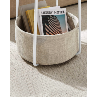 Журнальний столик Leobert Sharp з кошиком білий