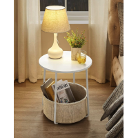 Журнальний столик Leobert Sharp з кошиком білий