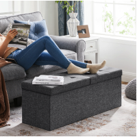 Банкетка-пуф Leobert Kors с местом хранения темно-серый