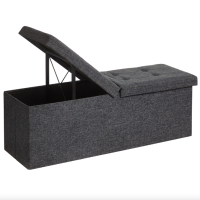 Банкетка-пуф Leobert Kors с местом хранения темно-серый