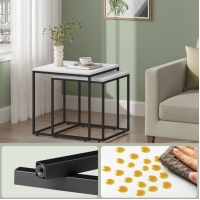 Комплект журнальних столиків Leobert Nika квадратні білий