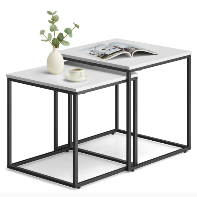Комплект журнальних столиків Leobert Nika квадратні білий