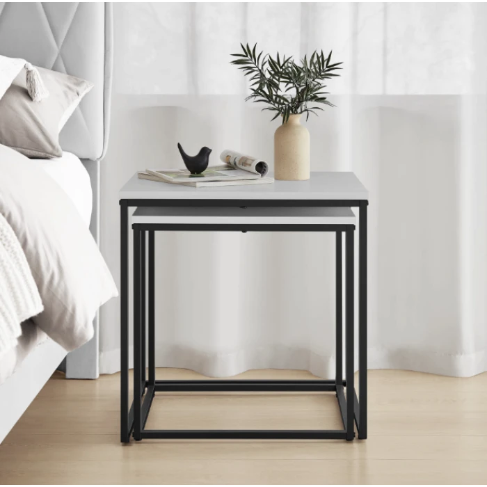 Комплект журнальних столиків Leobert Nika квадратні білий