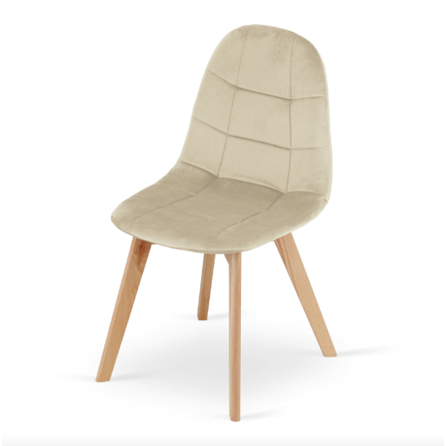 Крісло Leobert Bora оксамитове бежевий