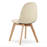 Крісло Leobert Bora оксамитове бежевий