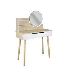 Туалетний столик Jumi Scandi з шухлядами, світлий бук