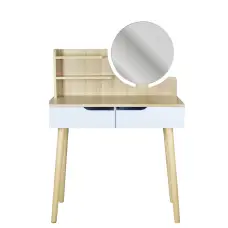Туалетний столик Jumi Scandi з шухлядами, світлий бук