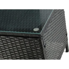 Садові меблі Outtec LUXURY стіл та 2 стільці чорно-графітові