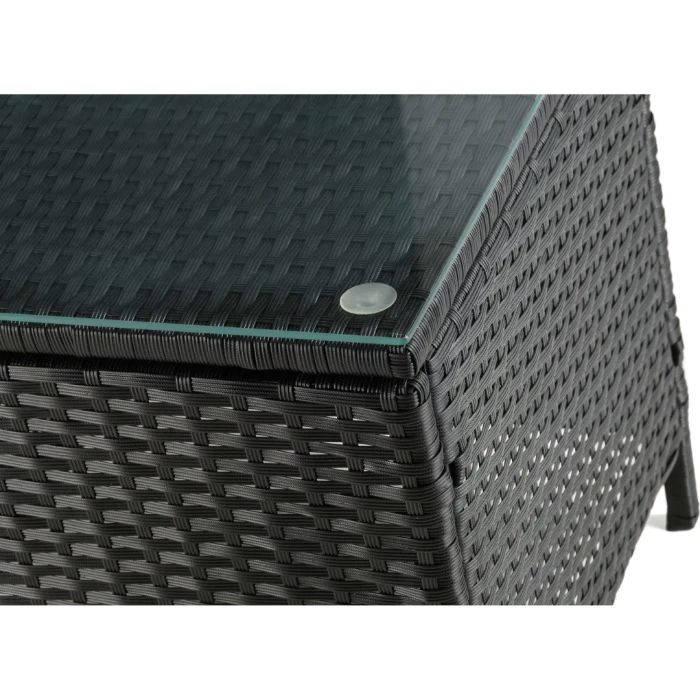 Садові меблі Outtec LUXURY стіл та 2 стільці чорно-графітові