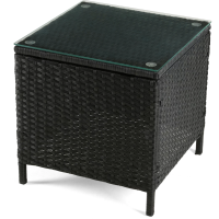 Садові меблі Outtec LUXURY стіл та 2 стільці чорно-графітові