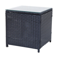 Садові меблі Outtec LUXURY стіл та 2 стільці чорно-графітові