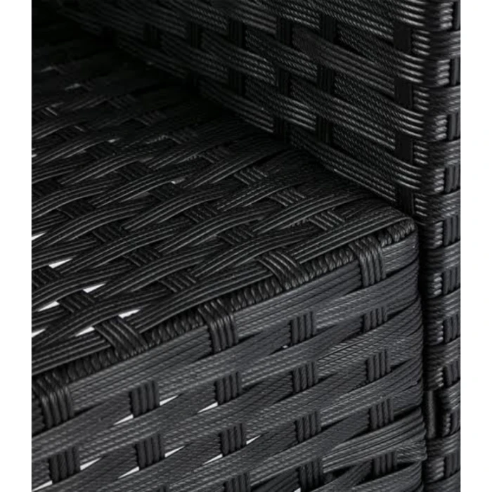 Садові меблі Outtec LUXURY стіл та 2 стільці чорно-графітові