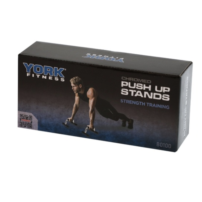 Упори для віджимань York Fitness (пара), хром