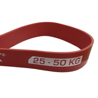 Резинка для фитнеса York 25-50кг – 2080x45x4,5 мм, красный