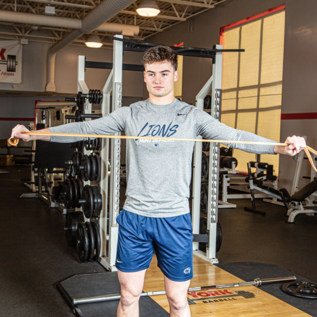 Резинка для фитнеса York 25-50кг – 2080x45x4,5 мм, красный