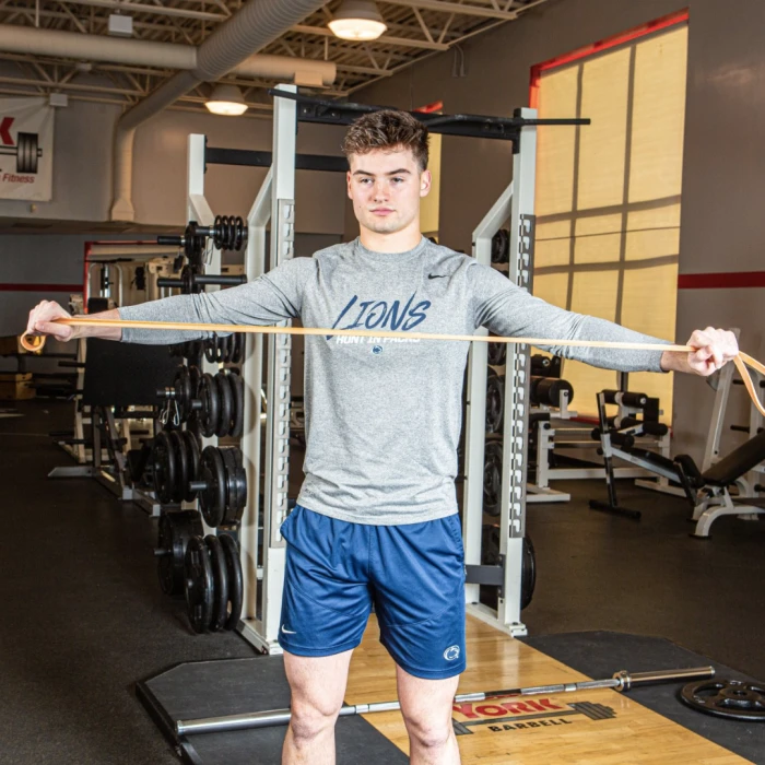 Резинка для фітнесу York 25-50кг - 2080x45x4,5 мм, червоний