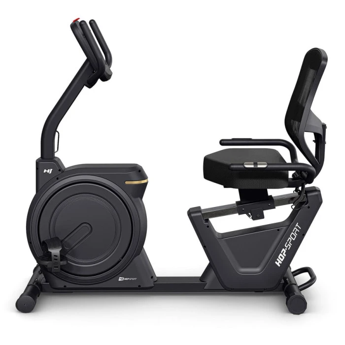 Горизонтальний велотренажер Hop-Sport HS-5000L Ranker чорно-золотистий