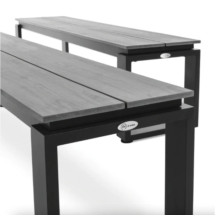 Садовая скамейка (на кладбище) Di Volio Pisa 160см серый