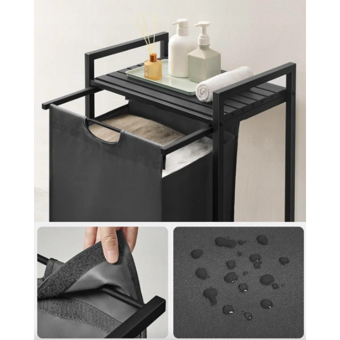 Корзина для белья Leobert Napoli 65 л в стиле Loft серый