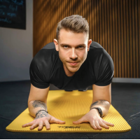 Коврик для йоги Trex Sport TX-018NGM NBR 1см 180х60 жовтий