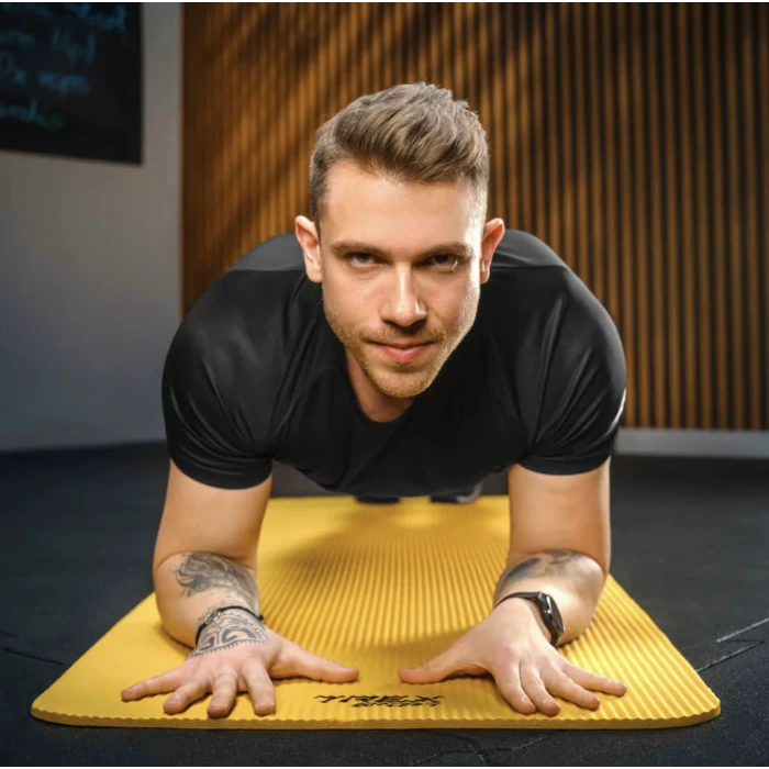 Коврик для йоги Trex Sport TX-018NGM NBR 1см 180х60 желтый