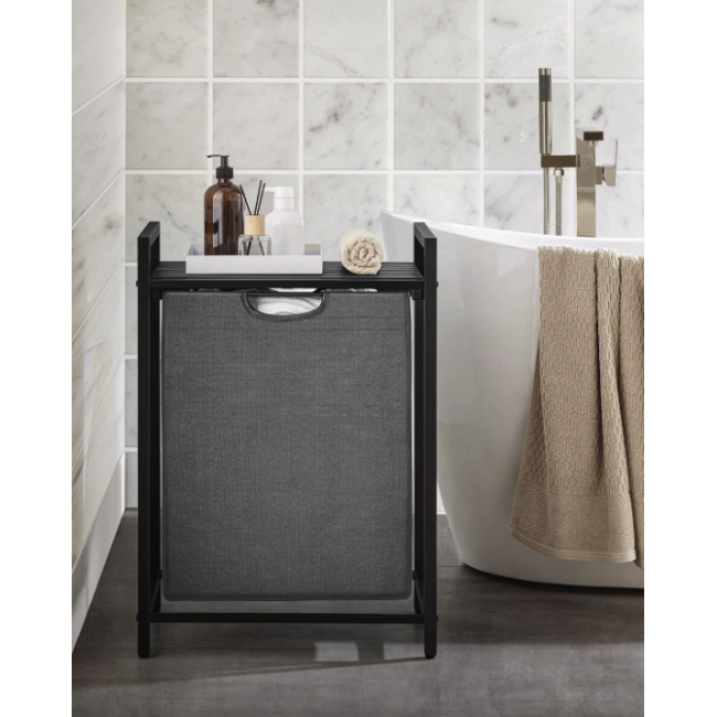 Корзина для белья Leobert Napoli 65 л в стиле Loft серый