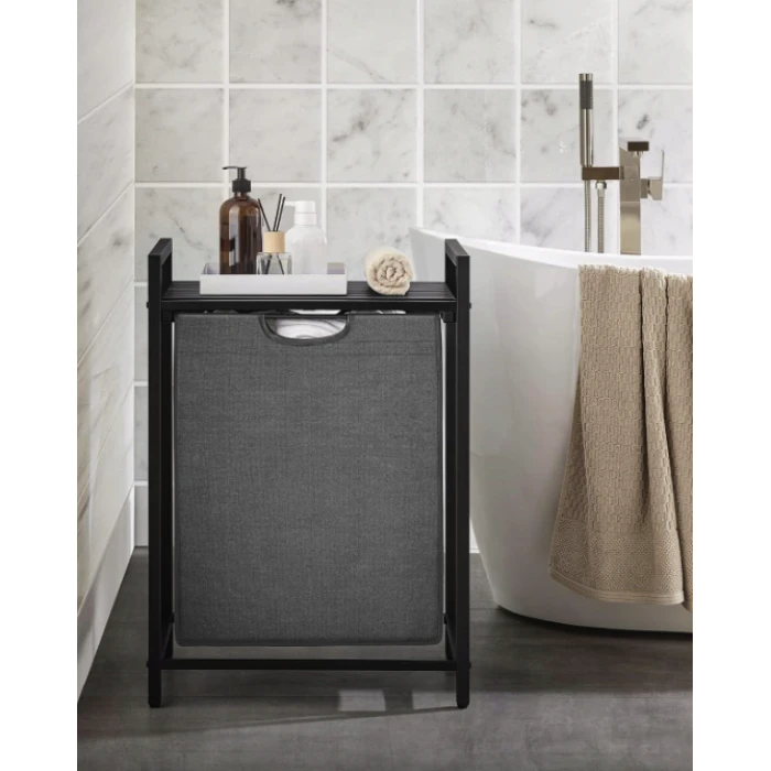 Корзина для белья Leobert Napoli 65 л в стиле Loft серый