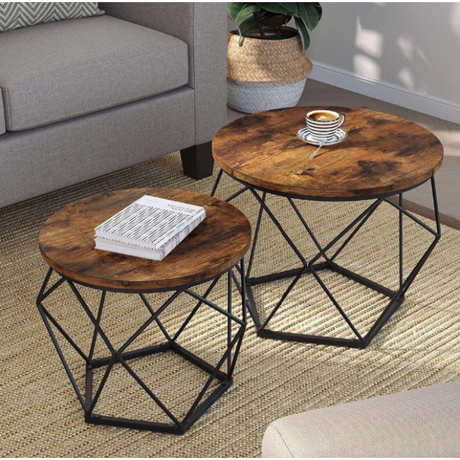 Комплект журнальных столиков Leobert Watson 2 шт в стиле Loft