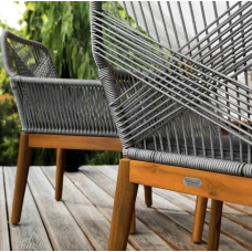 Комплект садових меблів Di Volio Piago сіро-графітовий