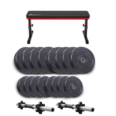 Набір Elitum Titan гантелі 2х31кг з лавою HS-1025 Pro