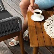 Комплект садових меблів Di Volio Piago сіро-графітовий