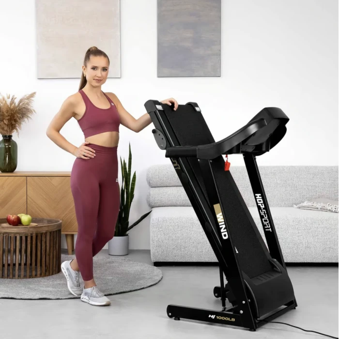 Бігова доріжка Hop-Sport HS-1000LB Wind сірий